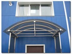 Козирки. Навіси. Козирки з нержавіючої сталі. Навіси із нерж