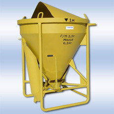 Бункер (цебер) бетонної маси. Бункер `туфелька`.