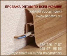 Продаємо плінтус оптом, доставка за наш рахунок.