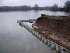 Шпунт ПВХ для зміцнення берегової лінії