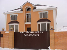 Щасливе. Котедж 320 кв. М., 3-х поверховий, 3 спальні 25кВ
