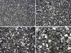 Пісок, щебінь, відсів щебеню, керамзит, цемент.