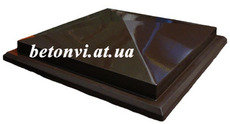 Кришки на паркан декоративні з бетону.