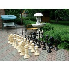 Виробляємо шахи великі, садові, шезлонги з дерева.