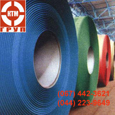 Рулон с полимерным покрытием RAL 3005, 6005, 8017