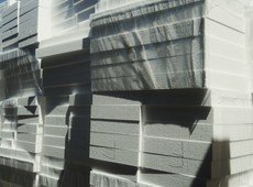 пінопласт, клей, сітка, штукатурка, короїд, дюбеля.