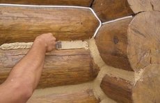 Утеплення зрубу герметиком