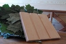 вагонка дерев&#39;яна. Вільха світла (колір липа)