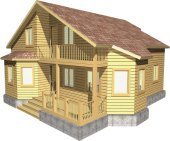 Будівництво лазень, будинків з профільованого бруса, кругла