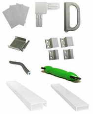 комплектуючі для москітніх сіток, заглушки до підвіконня