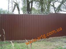 Огорожа з профлиста суцільної в Києві