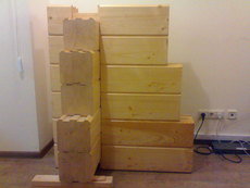 Клеєний брус, масивний брус, оциліндрованої колоди