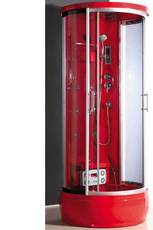 Гідромасажний бокс Atlantis AKL 1311 90x90 см червоний