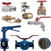 Лічильники води, фільтри, крани та інша запірна арматура