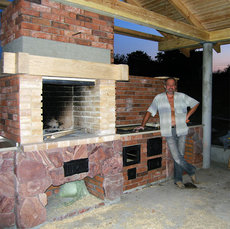 Садовий комплекс барбекю + піч