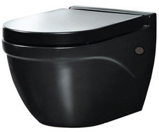 Унітаз підвісний чорний AM PM DRIVE, кришка SoftClose
