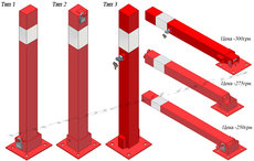 Огороджувальні стовпчики і паркувальні бар&#39;єри