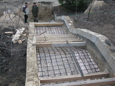 Бетон + фібра базальтова, базальтова арматура.