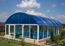 Павільйон для басейну. Виробництво і монтаж.