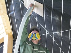 утеплення целюлозним утеплювачем `ЮНІЗОЛ`