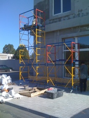 Вишка туру пересувна сталева, полімерне фарбування