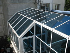 Зимовий сад з алюмінієвого профілю під вікна ALUMIL (Гр