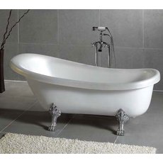 Акриловая ванна классическая Wisemaker 167х79 см, львиные ла