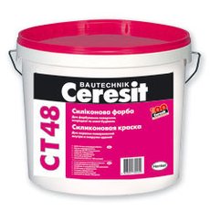 Силиконовая краска Ceresit CT 48 (Церезит)