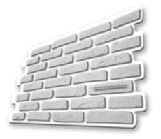 Декоративный белый кирпич `Старая Прага`