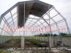 Продаю ангары новые каркасные металлические
