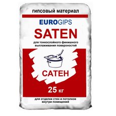 Шпаклевка гипсовая EuroGips Saten 25 кг по супер-цене!