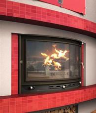 Камин с водяным контуром, 24кВт, панорамное стекло. Гарантия