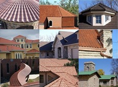 Покрівля дахів: м'яка покрівля, покрівля з металочерепиці.