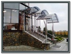 Вироби з нержавійки: перила, поручні, козирки, навіси і т