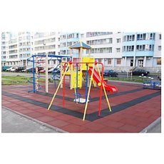 Резиновая плитка для детских площадок, тренажерных залов