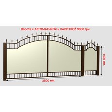 Ворота автоматические+калитка - 9000 грн.