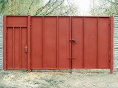 Ворота металические, гаражные.