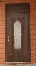 Броньовані двері під розмір від виробника+скло+ковка