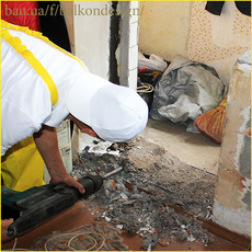 Демонтаж балконного порогу на Лук'янівці