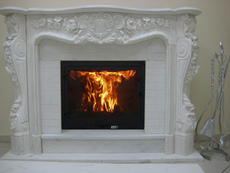 Каміни. Портали з мармуру. Мармурові каміни з різьбленням. к