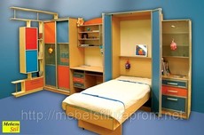 Детская модульная стенка со шкафом-кроватью Доставка по всей