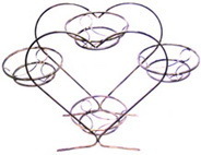 Кована підставка для квітів «Серце 4»