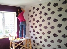 Поклейка шпалер будь-якої складності