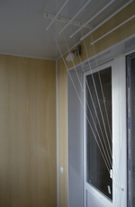 Обшивка балконів вагонкою, сайдингом.