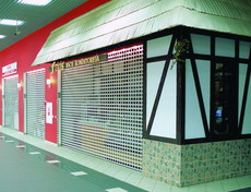 Ролетні решітки. Рольставні для бутиків торгових центрів.