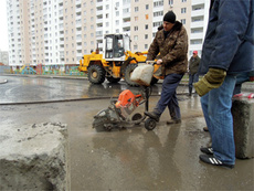 Різка, демонтаж бетонних підлог, асфальту в Харкові