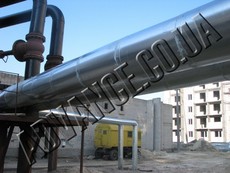 Теплоізоляція трубопроводів пінополіуретаном.