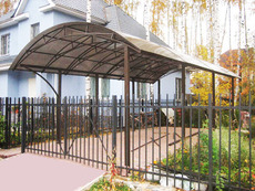 Заливка бетоном майданчики під авто плюс навіс