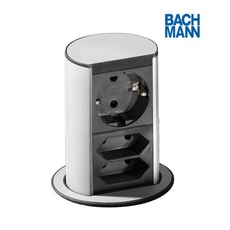 Висувною блок розеток Bachmann Elevator 220 (Schuko) + 2x22