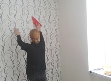 Поклейка шпалер (Оболонь, Виноградар).